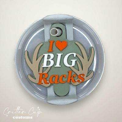 Hunting Stanley Name Plate, I Love Racks Stanley Topper