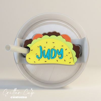 Personalized TacoStanley Name Plate, Taco Stanley Topper