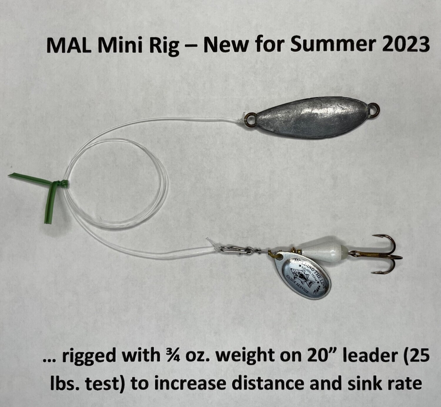 A6. MAL MINI RIG (Designed to imitate small young-of-the-year shad for tough, summertime situations)