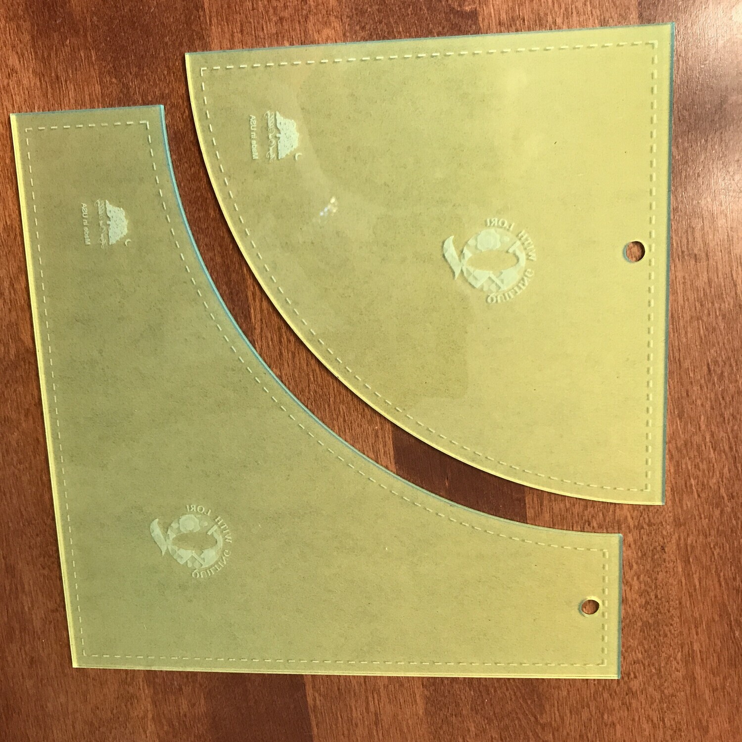 Quilting With Lori "Drunkard's Path - Large" Template