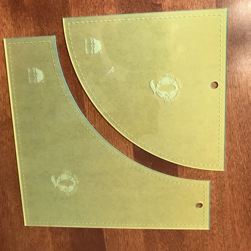 Quilting With Lori "Drunkard's Path - Large" Template