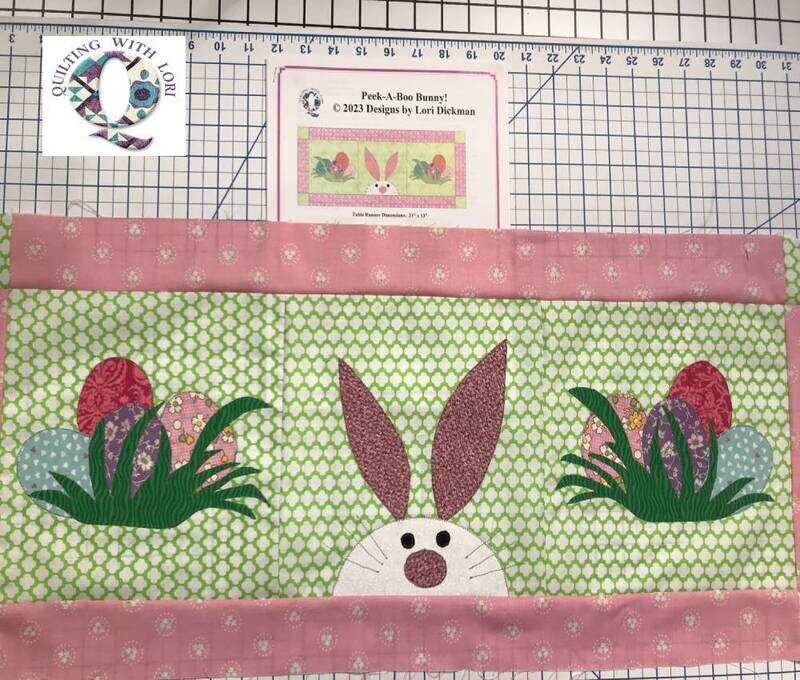 Peek-A-Boo Bunny PDF Table Runner
