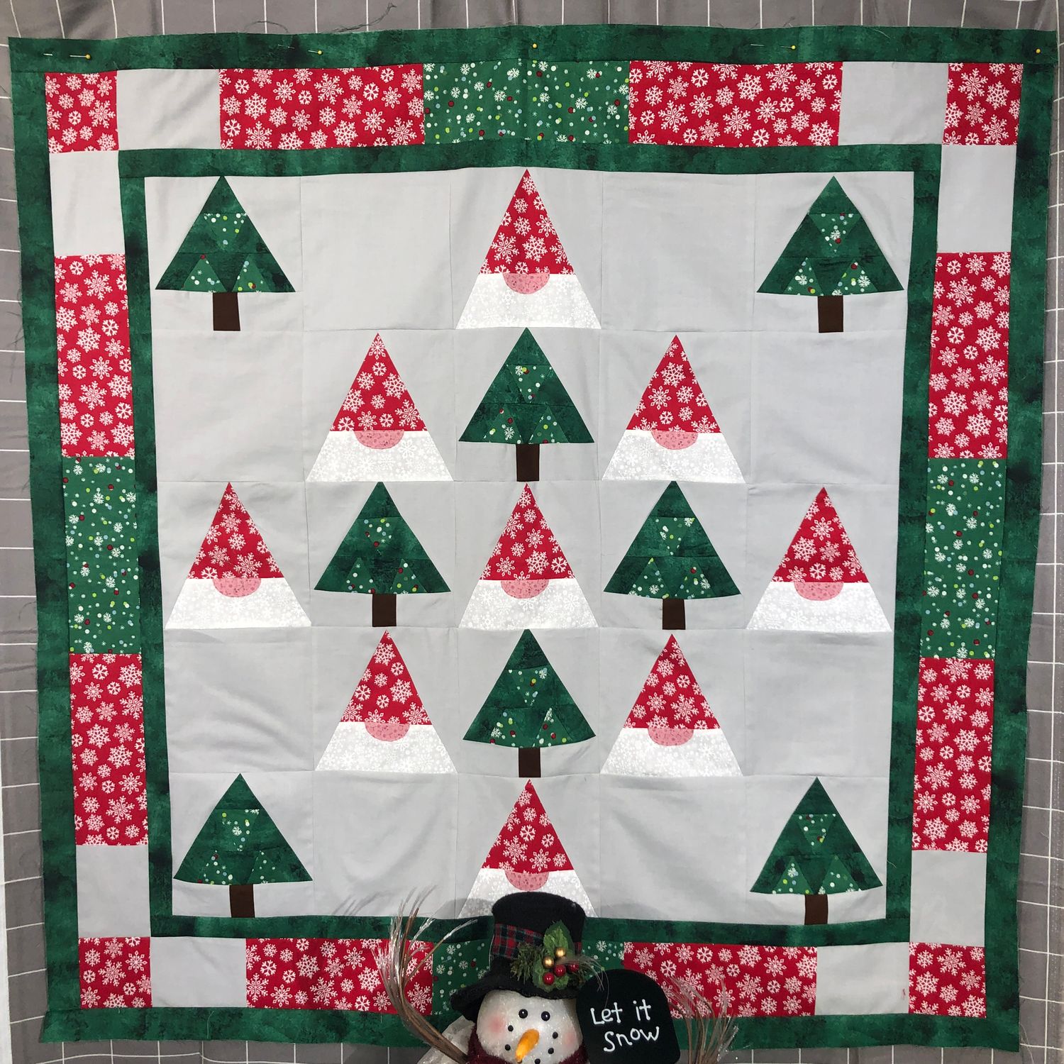 Gnomes in the Forest Wall Quilt