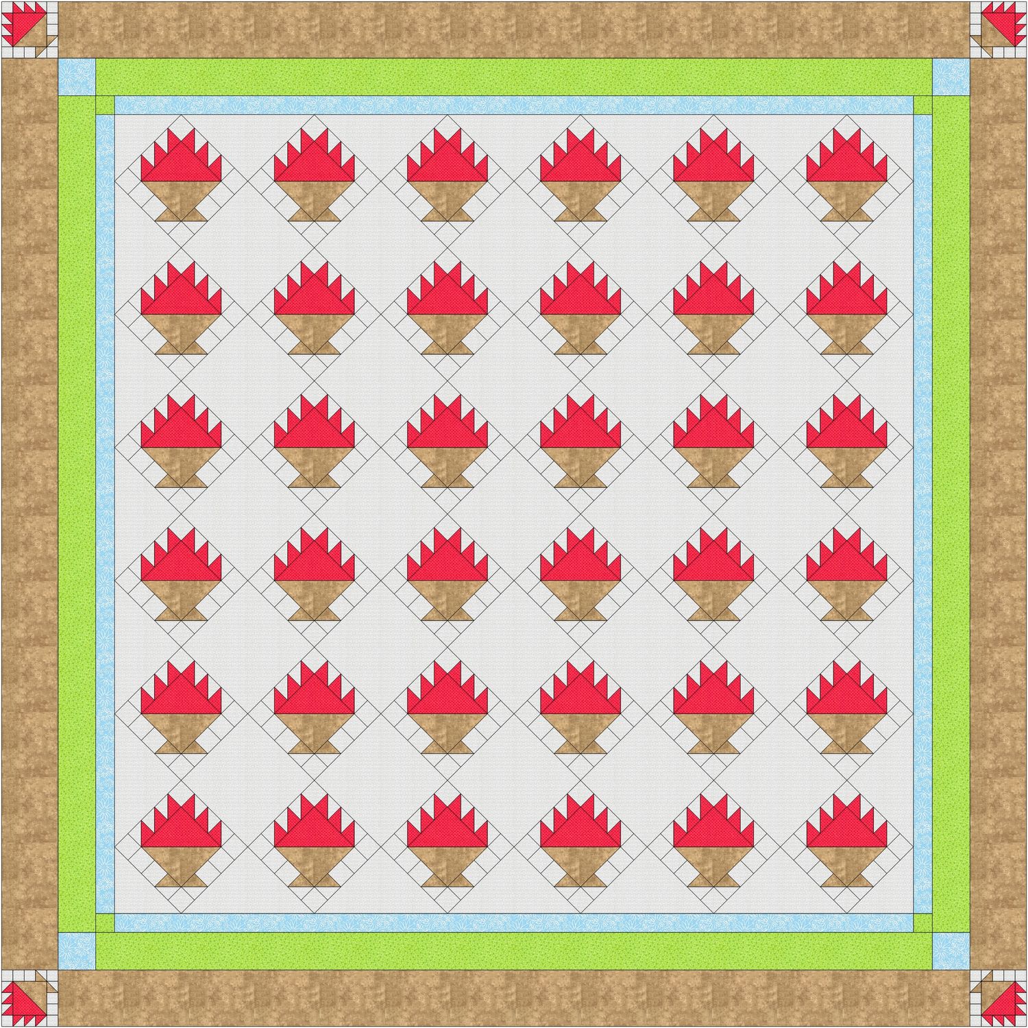 Angel Cake Quilt - King & Queen Size