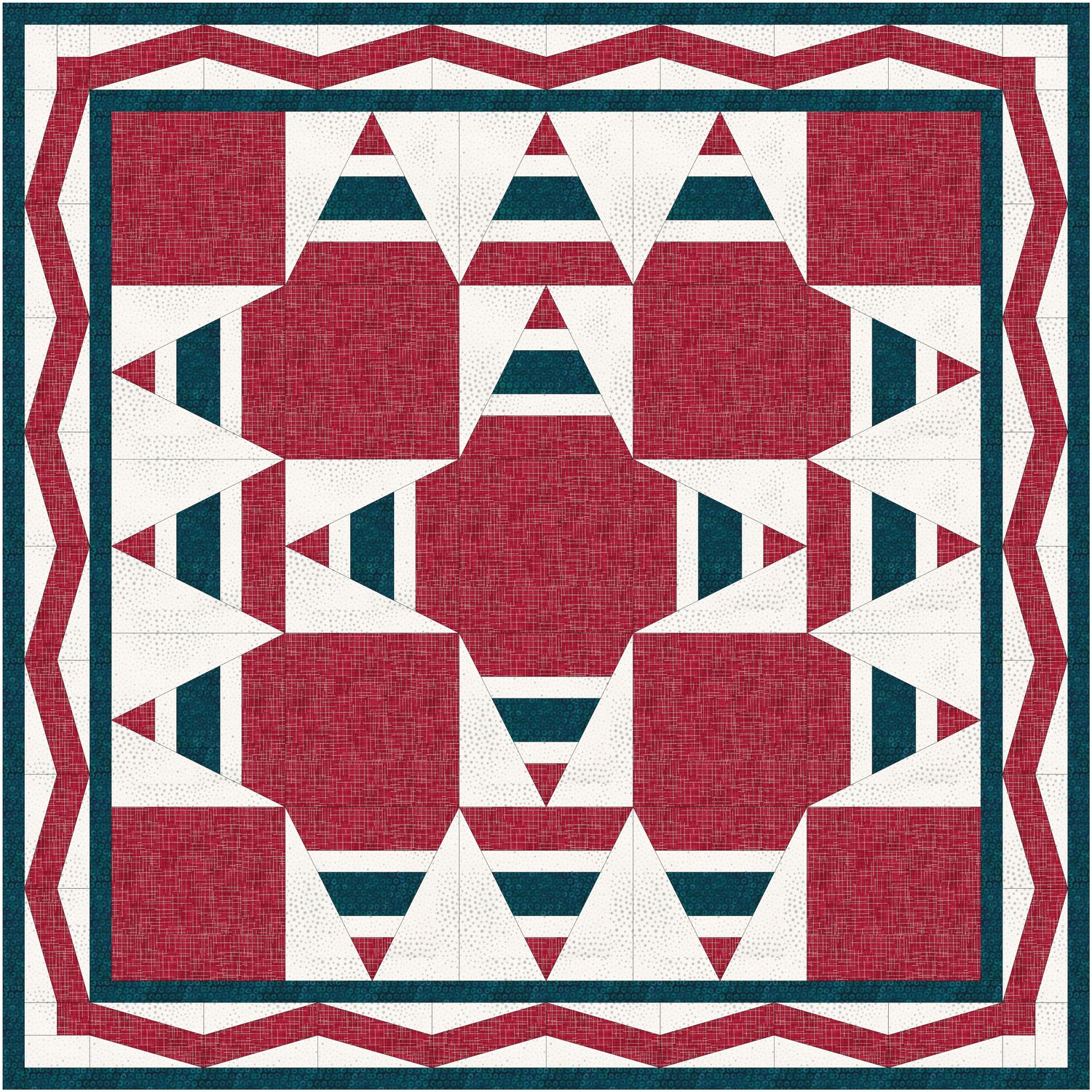 Striped Glory Wall & Large Size Quilt Patterns