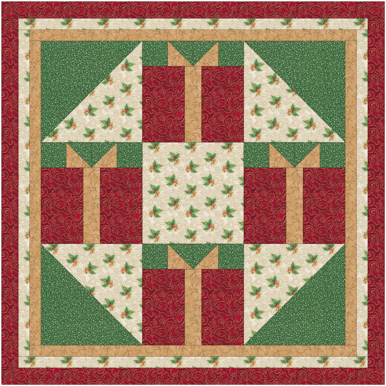 Christmas Gift Wall Quilt - PDF