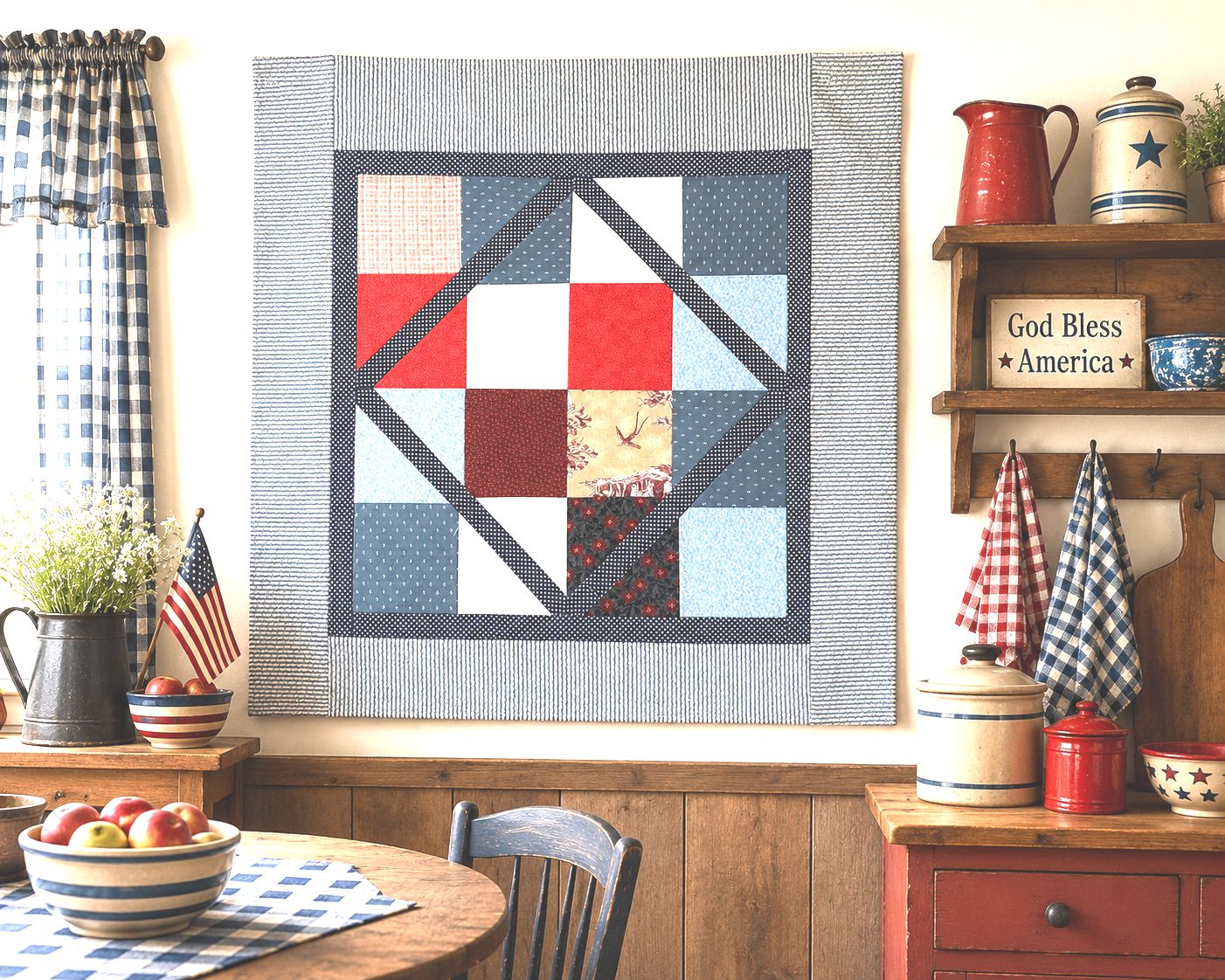 Diagonal Disappearing Wall and Lap Quilt - Downloadable File Diagonal Disappearing Wall and Lap Quilt - Downloadable File