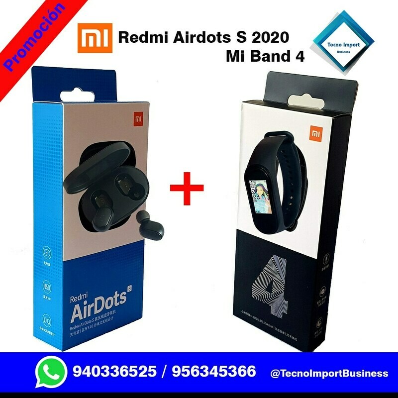 Duo Redmi Airdots  S mas Mi band4