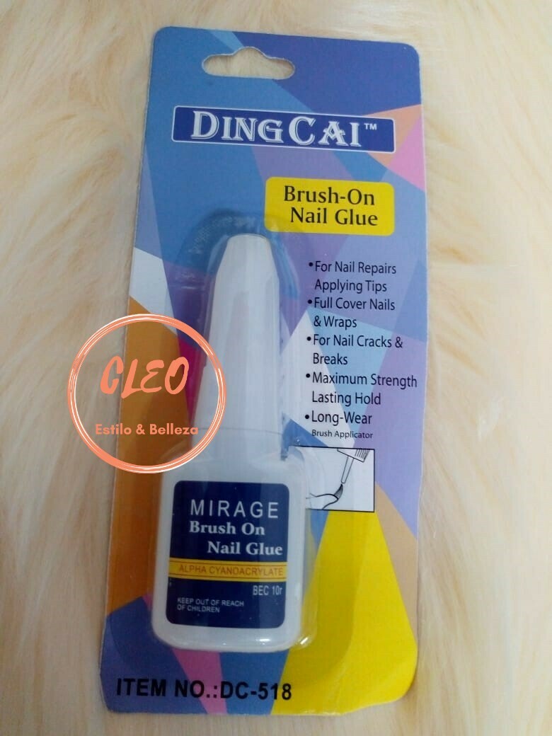 Pegamento Para Uñas Postizas Y Tips Con Pincel