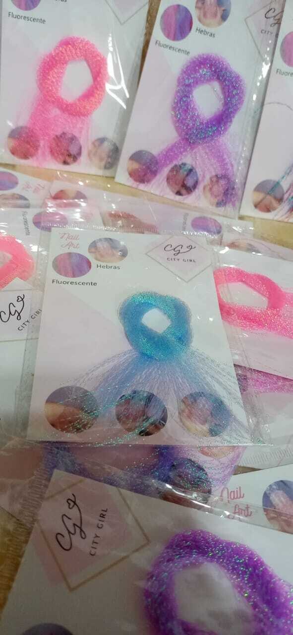 Hebras De Hilo Fluorescentes Para Decoración De Uñas Nail Art