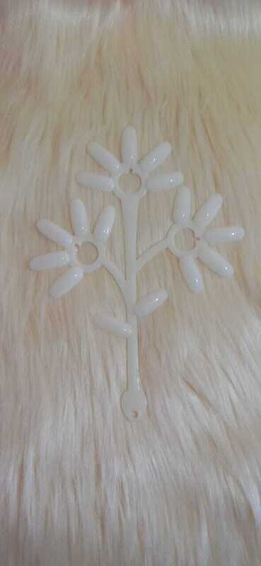 Muestrario En Flor Blanco/Transparente