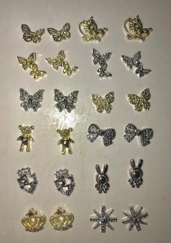 Apliques de metal por Par