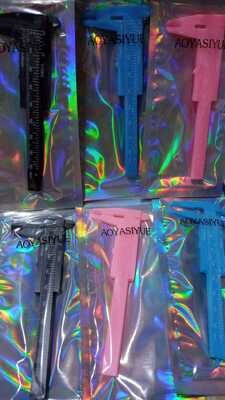 Medidor Calibrador Para Cejas de Colores Mini