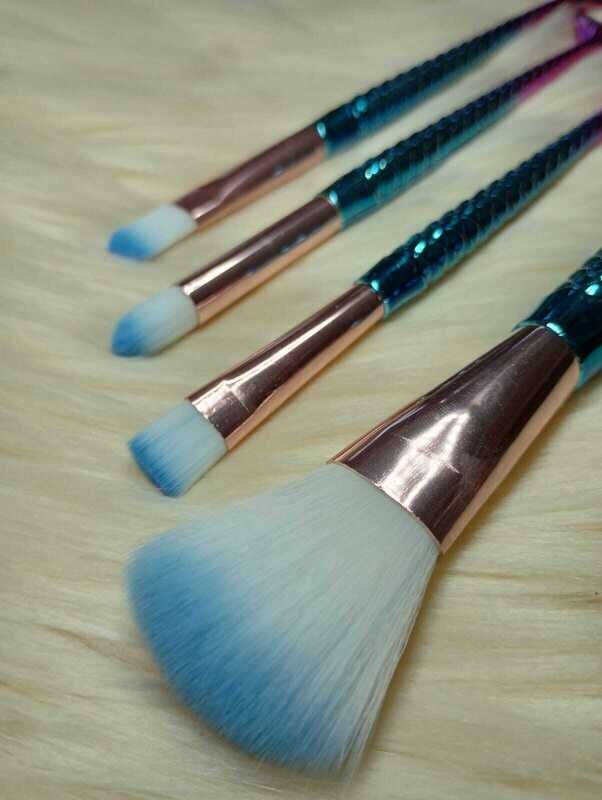 Set De Brochas City Girl Cola de Sirena x4u
