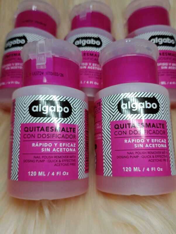 Quitaesmalte Con Dosificador Sin Acetona Algabo 120ml