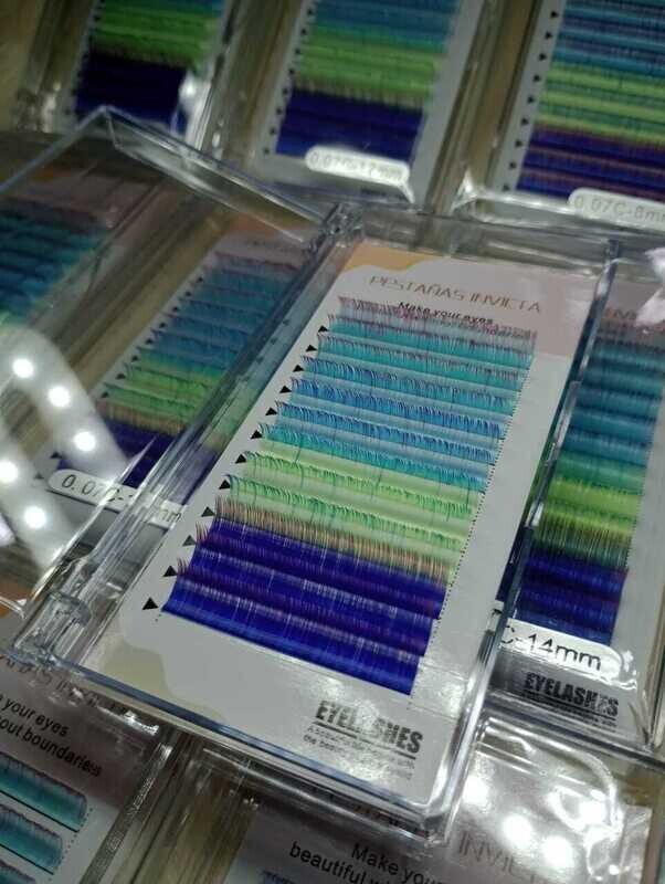 Pestañas de colores invicta C