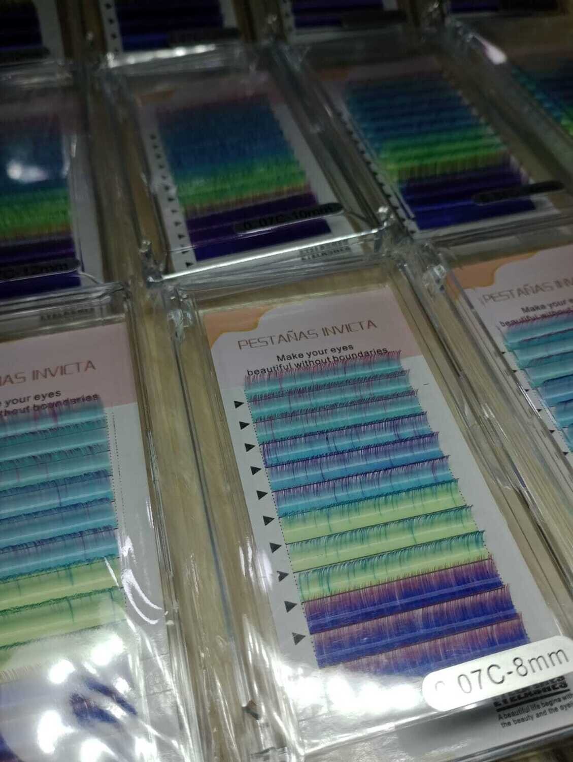Pestañas de colores invicta C