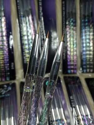 Set de Pinceles Liner/ Glitter