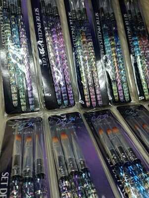 Set de Pinceles para Polygel/ Glitter