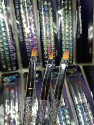 Set de Pinceles para Polygel/ Glitter
