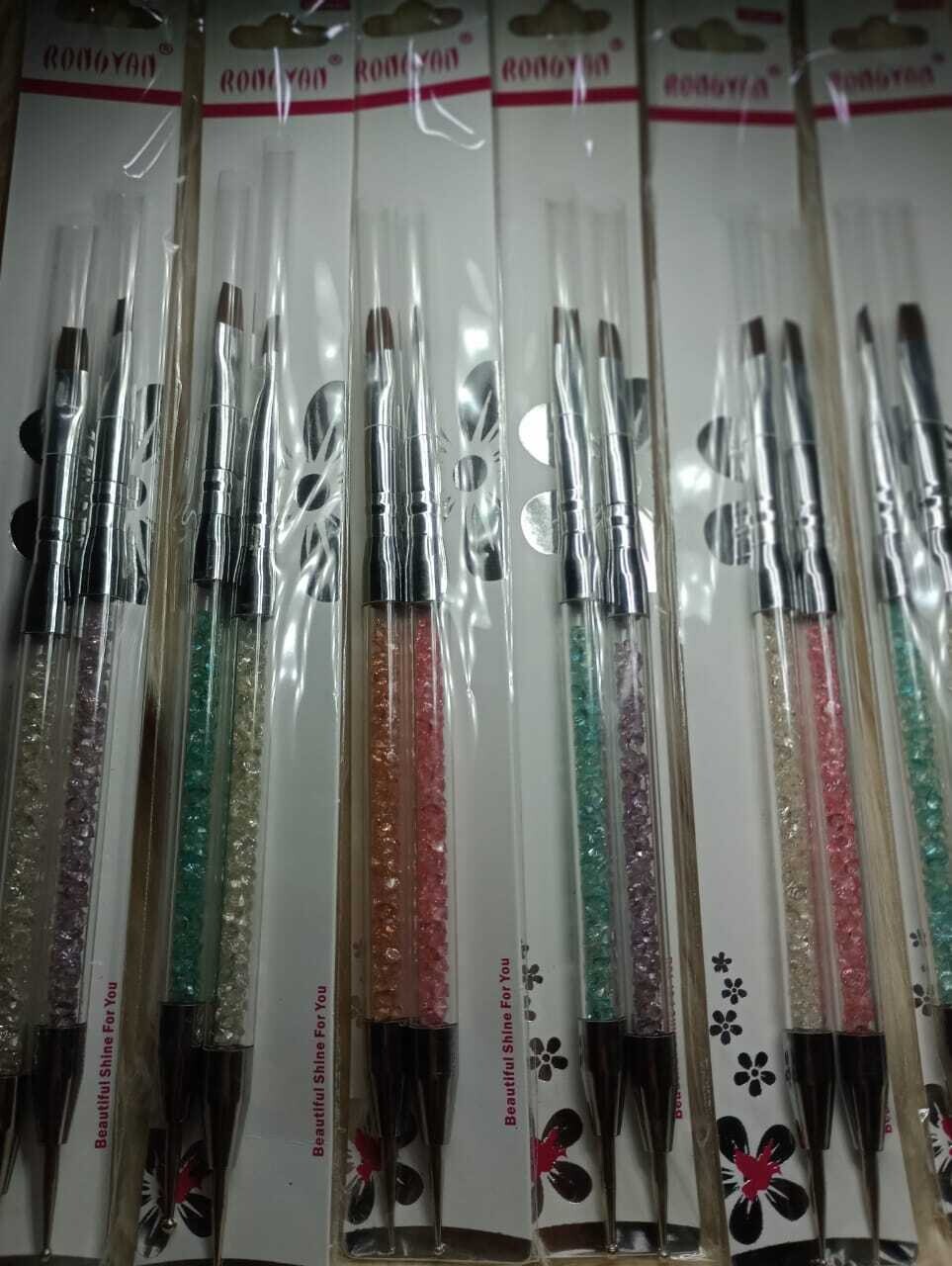 Set de Pinceles Polygel x 2u + Dotting