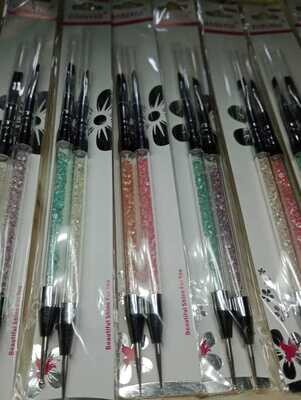 Set de Pinceles Polygel x 2u + Dotting