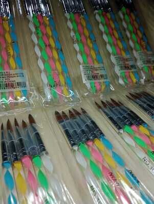 Set de Pinceles para Polygel x 5u
