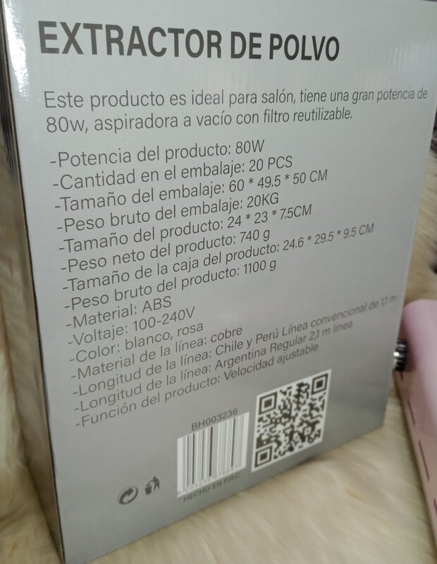 Extractor de Polvo Cherimoya 80W