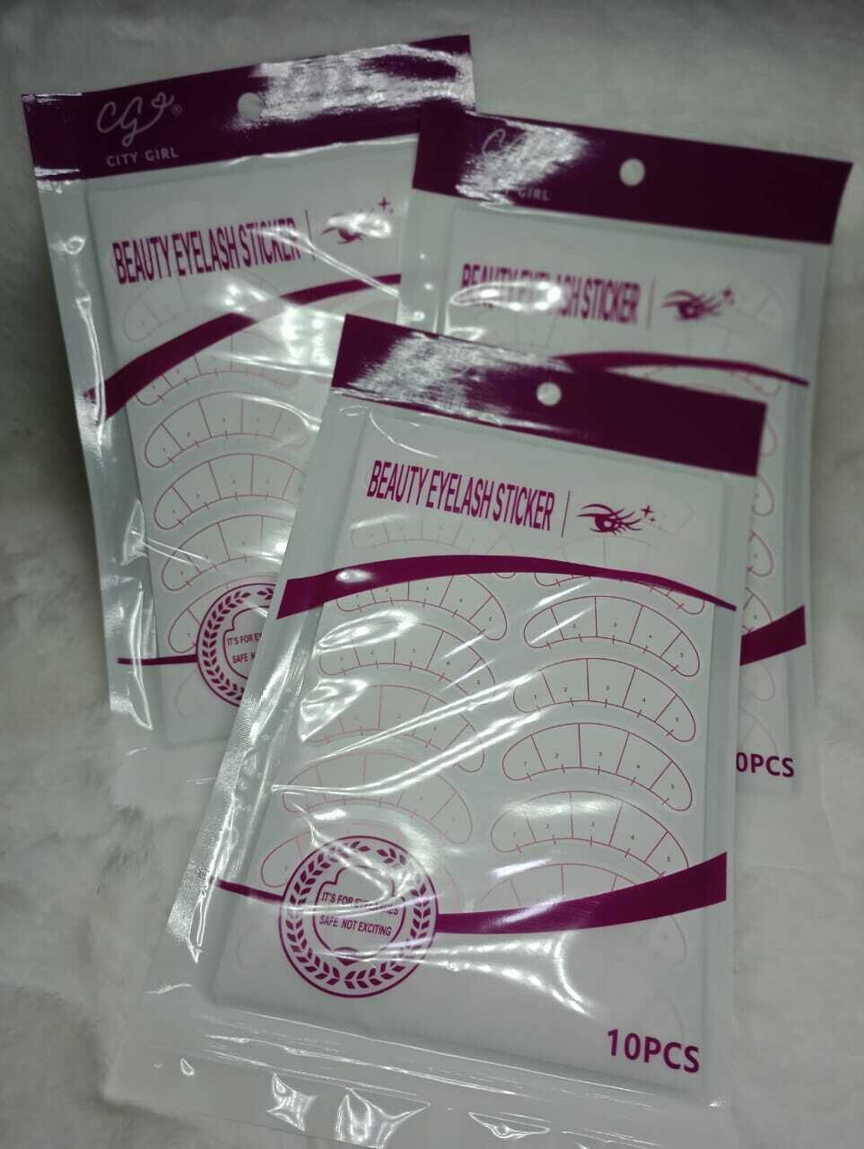 Pack X10 Planchas Parches Adhesivos/ Extensión De Pestañas