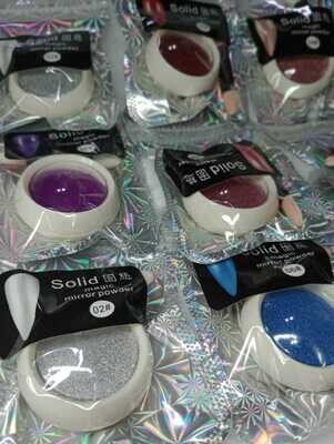 Polvo Espejo Individuales(Consultar Colores)