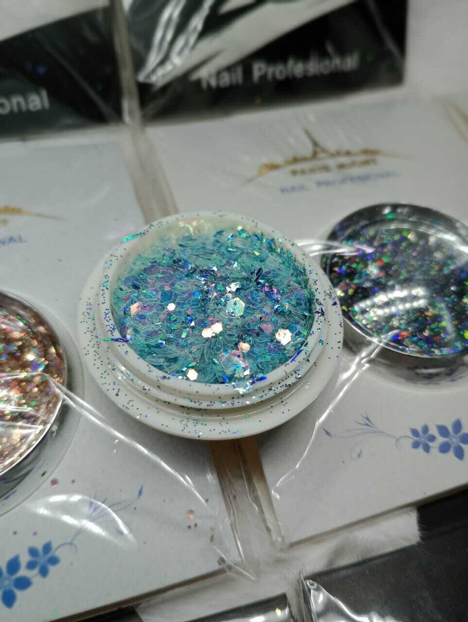 Polvo Glitter de Paris Night(Consultar Colores)