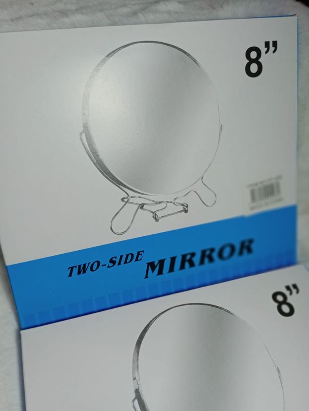 Espejo Metal Con Aumento 8&quot;