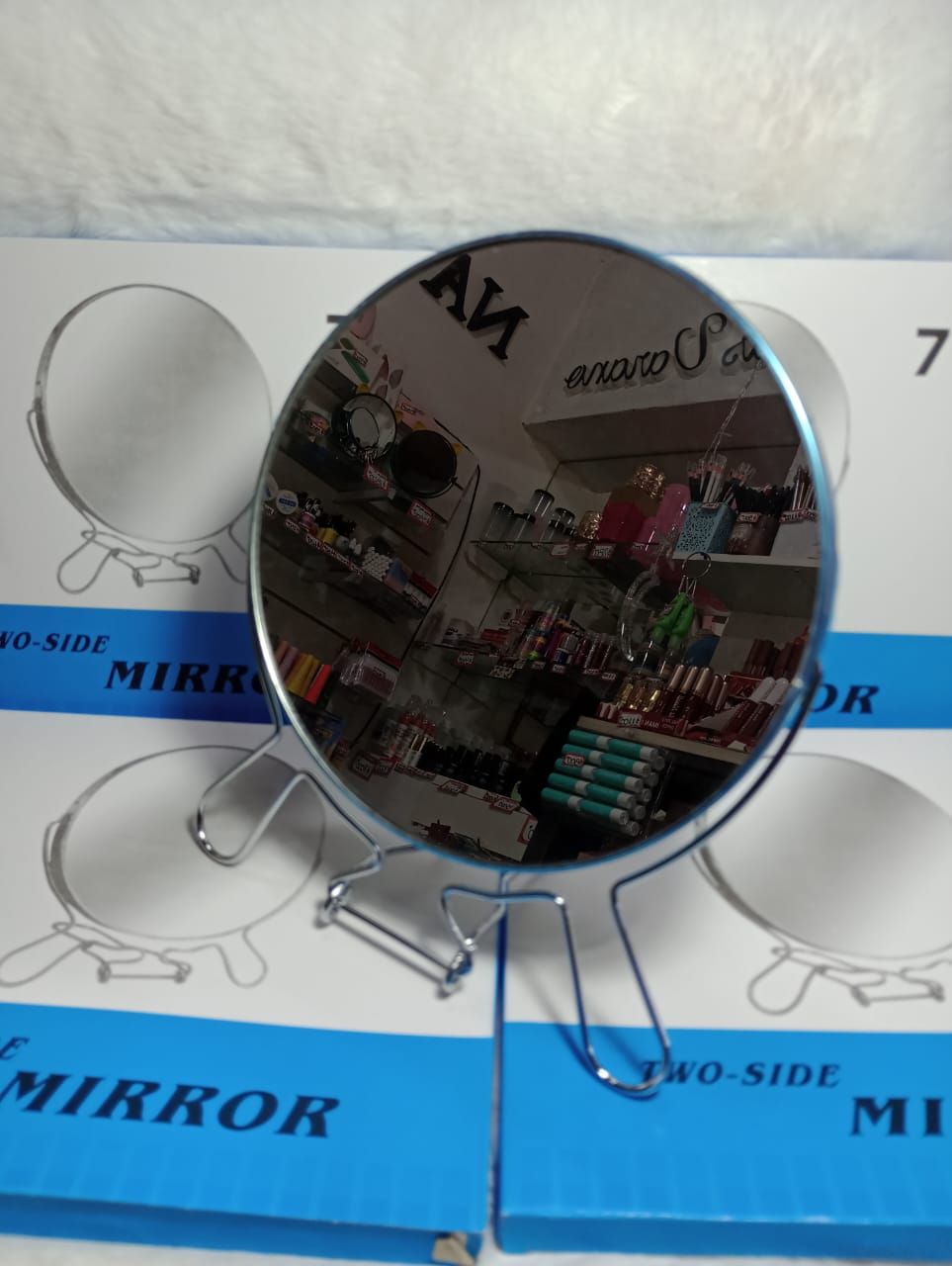Espejo Metal Con Aumento 7&quot;