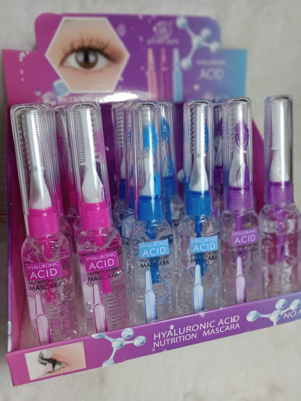 Mascara de Pestañas Gel, con acido hialuronico, de Polaa aylr (pestañas y cejas)