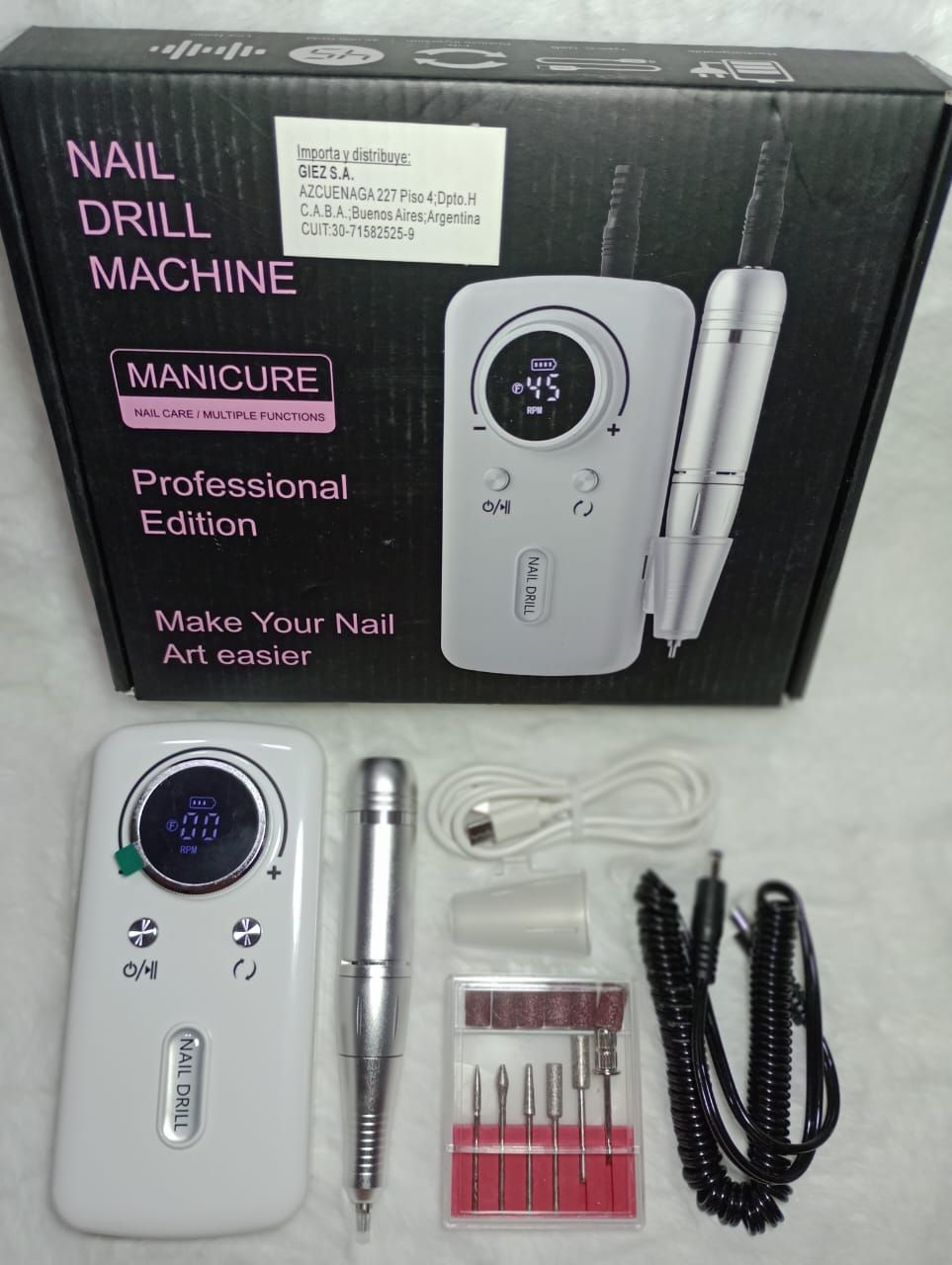 Torno Inalámbrico / Nail Drill 45000 RPM