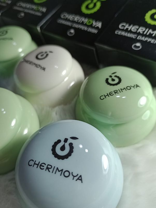 Vasito Dappen de Ceramica de Cherimoya