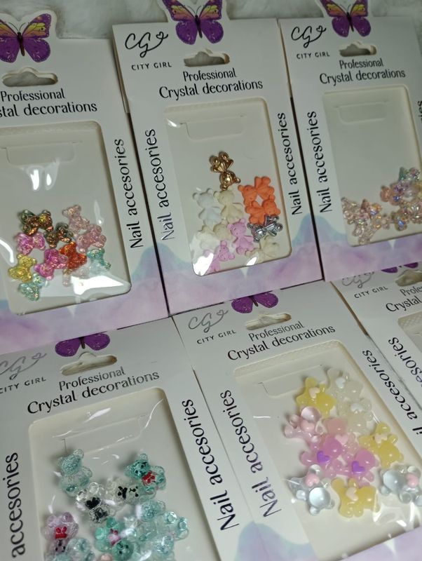 Apliques para uñas City Girl 
(Ositos)