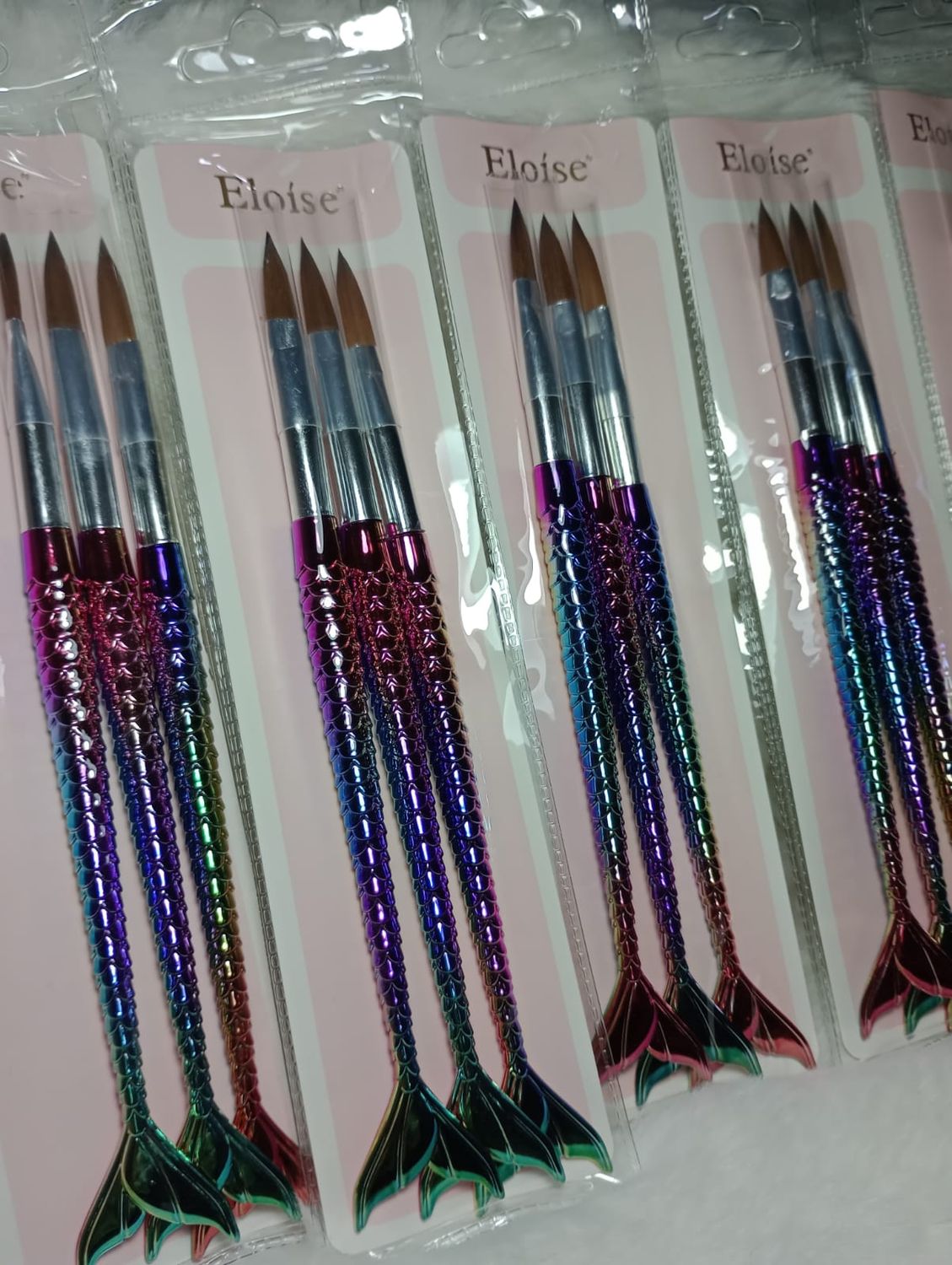 Pinceles x3 Para Acrílico (Sirena)