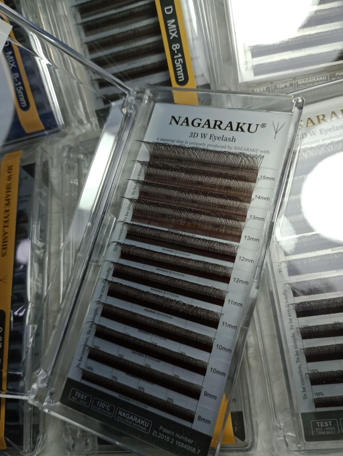 Pestañas Marrones Nagaraku Tecnologicas W 3D 0.07 D Mix8-15mm