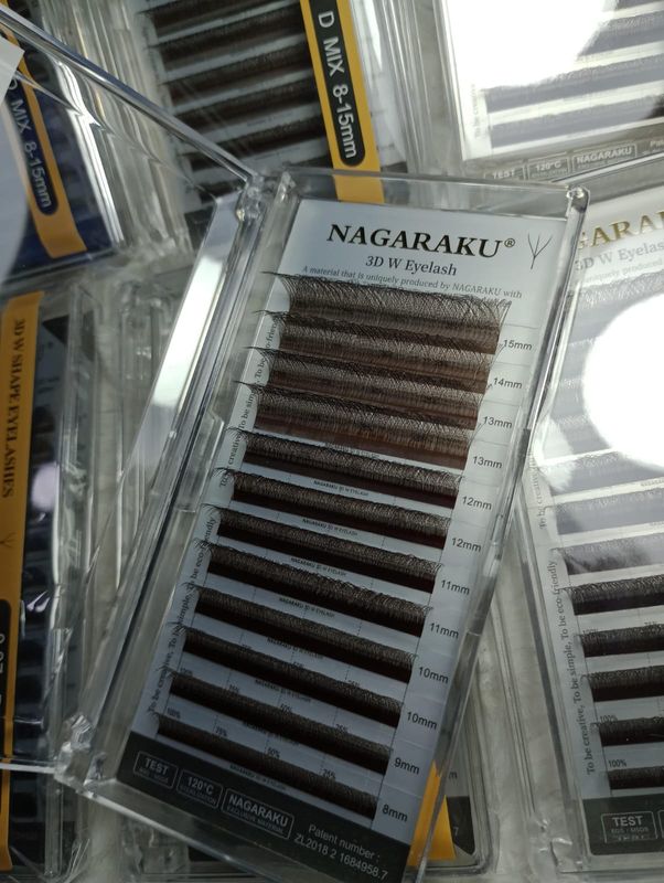 Pestañas Marrones Nagaraku Tecnologicas W 3D 0.07 D Mix8-15mm