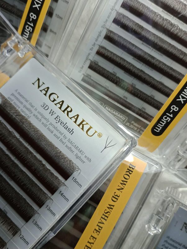 Pestañas Marrones Nagaraku Tecnologicas W 3D 0.07 D Mix8-15mm