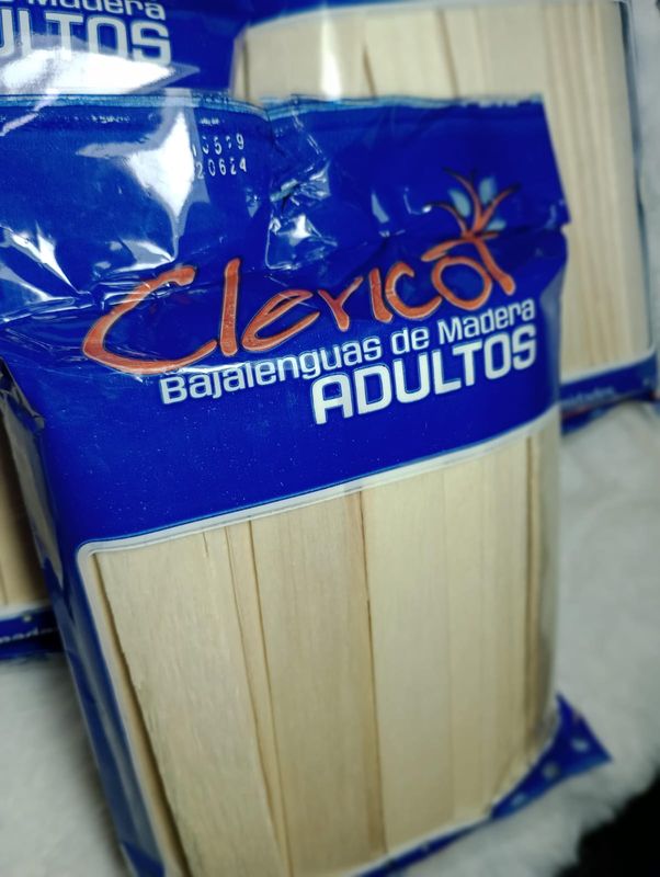 Bajalenguas de Madera x100 unidades