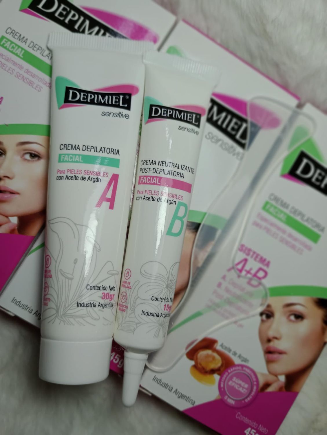 Crema Depilatoria Facial para piel Sensible