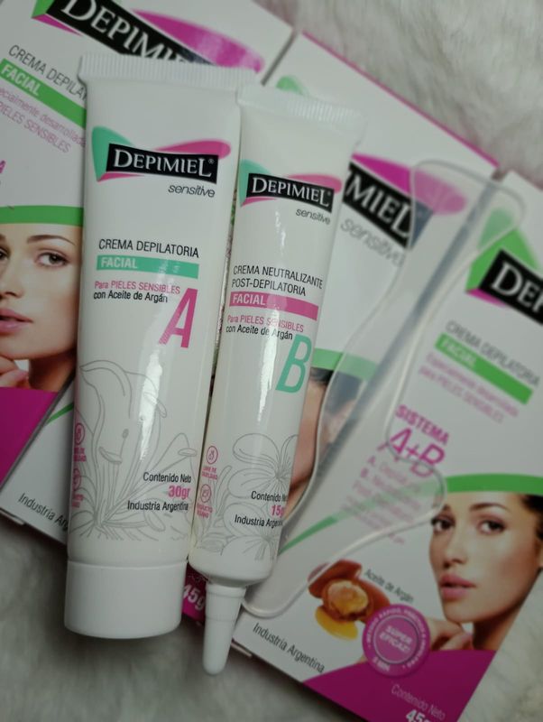Crema Depilatoria Facial para piel Sensible