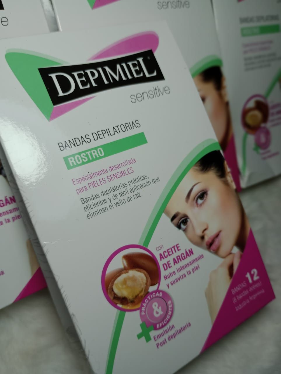 Bandas Depilatorias Rostro para Piel Sensible