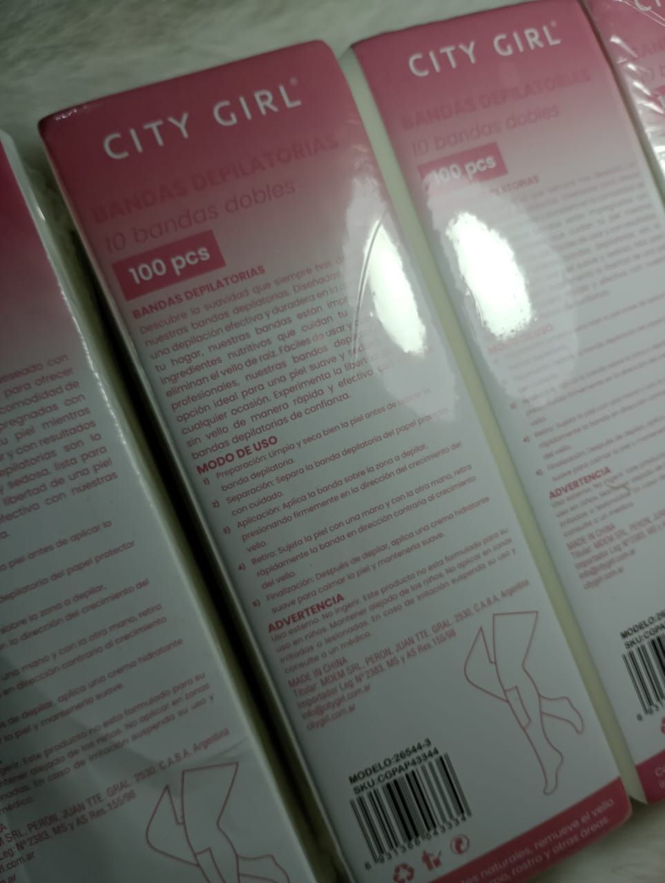 Bandas depiladoras x 100 unidades de CityGirl
