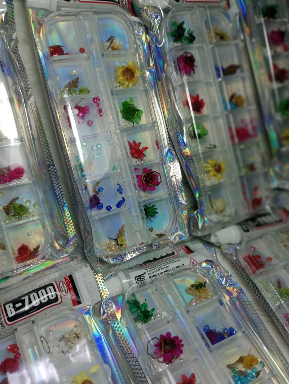 Flores para Encapsular con Pegamento