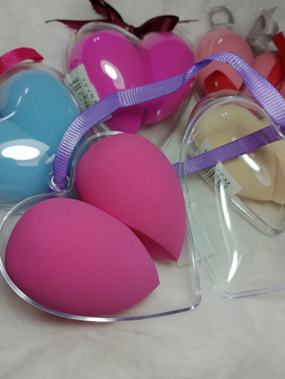 Set de Esponjitas de Maquillaje en Corazon