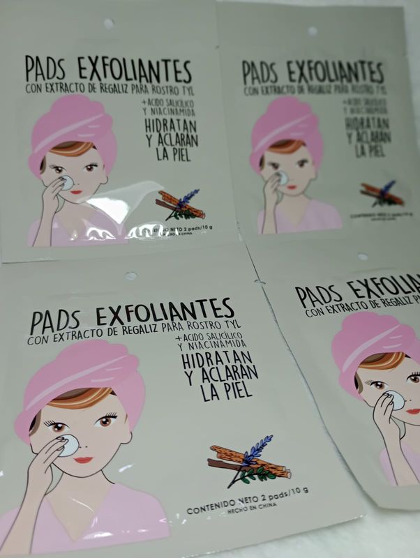 Pads Exfoliantes de Limpieza Facial
