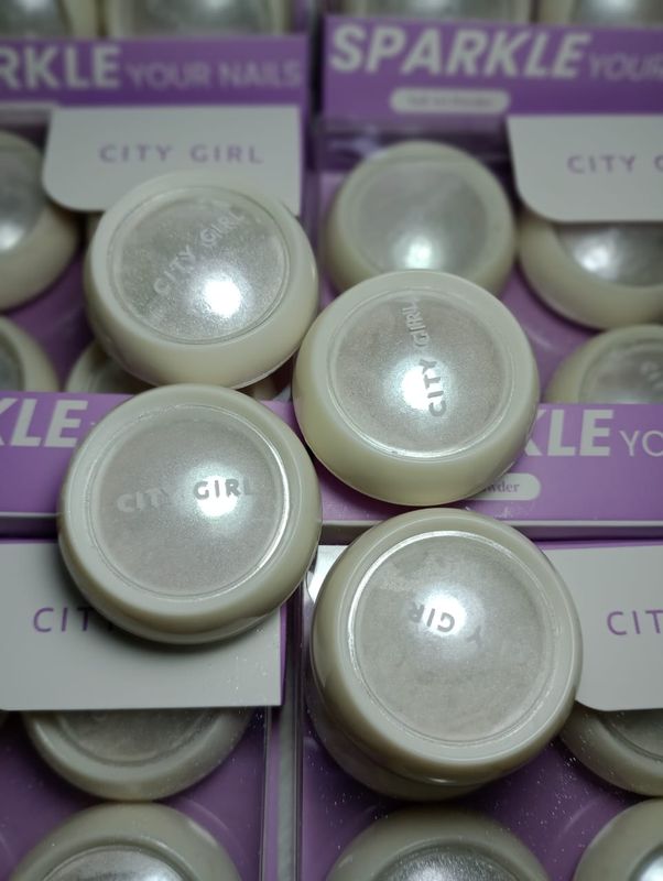 Set de Polvos Perlas para Uñas de City Girl